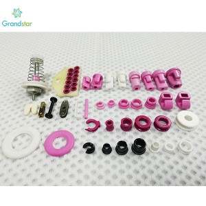 Textile Parts qeramike qeramike Tube Alumina Eyelets qeramike lloje të ndryshme të eyelets