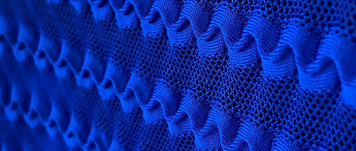 Innovative Crinkle Fabric with Delicate Micro-Lace Texture (Tricot Machine and Weft-insertion MC)