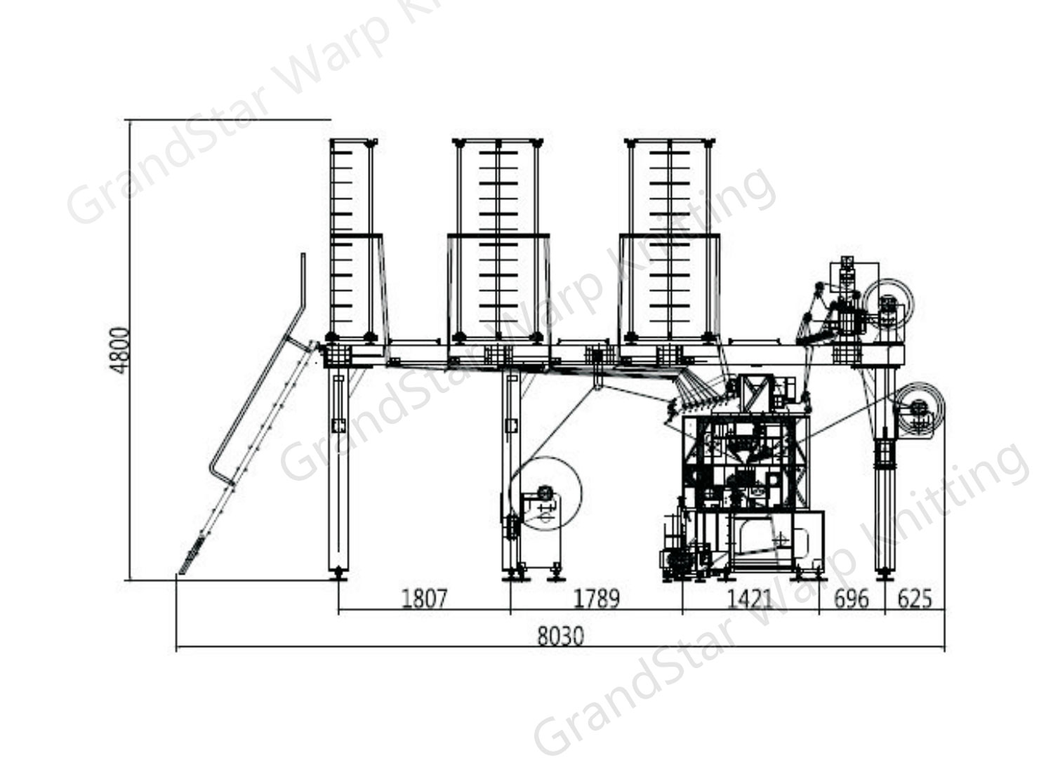 raschel jacquard lace warp knitting machine JL65/1B