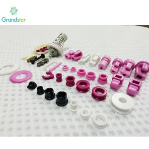 Tela sa seramik Bahin sa seramik Tube alumina seramik Eyelets Lahi Matang Sa Eyelets